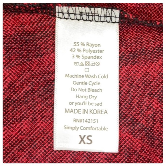 💕Beautiful Red and Black Fine Knit Lularoe Julia Dress💕 - Picture 9 of 9